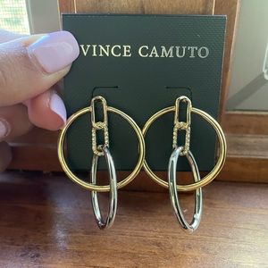 Vince Camuto Two Tone Earrings